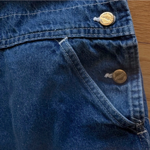 🎯SOLD🎯 Carhartt Overalls 100 Year Anniversary 1889-1989 Vintage and Rare - Picture 8 of 15